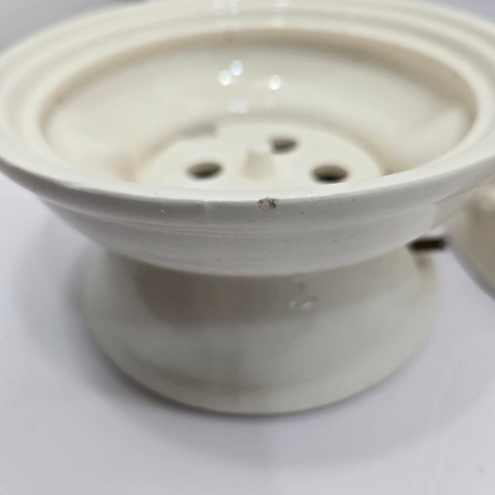 Hen & Rooster Design, Ceramic Egg Cooker ***missing cord see description - Picture 4 of 5